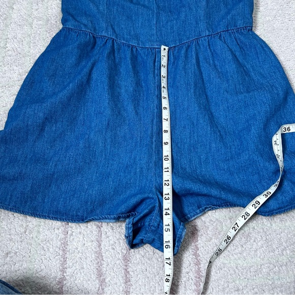Old Navy Chambray Denim Romper Size XXL Cotton Spring Summer Festival Playsuit - Picture 9 of 11
